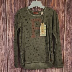 Scotch R'Belle Olive Long Sleeve Tee